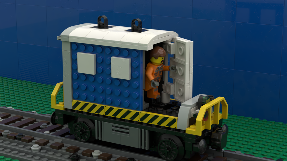 Lego Chemical toilet wagon (Portaloo, Porta-Potty, Dixi, ToiToi)
