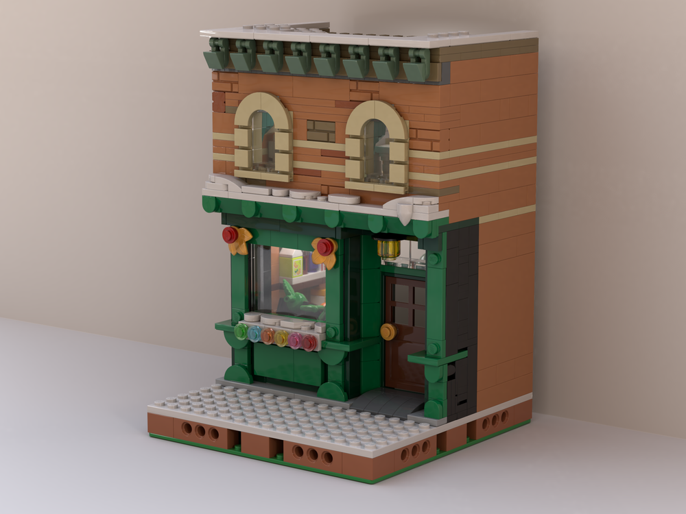Lego Bernie's Groceries (Winter Village Main Street project #2)