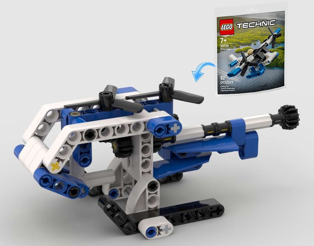 Lego Twin-rotor Helicopter 30736 Alternate Build