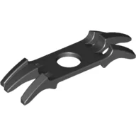 Minifig Neckwear Shoulder Pads with Spikes / Black