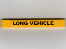 Tile 1 x 8 with 'LONG VEHICLE' Pattern (Sticker) - Set 7900