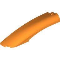 Lego Brick Round, Curved 10 x 2 x 2 with Rounded End Left / Orange