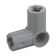 Technic Axle and Pin Connector Angled #6 - 90° / Light Bluish Gray