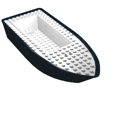 Lego Boat 25 x 10 x 4 1/3 [Complete Assembly] / Black