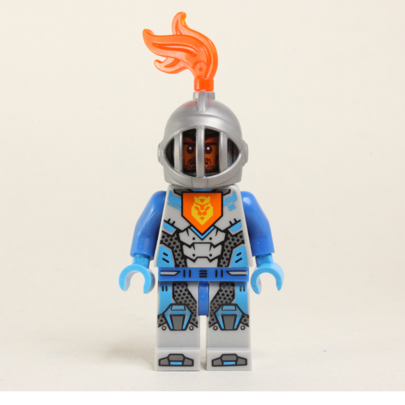 Lego Nexo Knight Soldier with Helmet with Trans-Neon Orange Plume