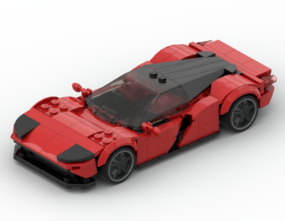 Lego 8-REDretroMRcar