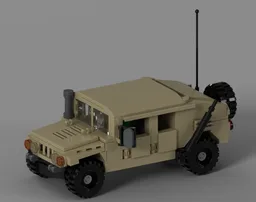 Minifigure-scale HumVee