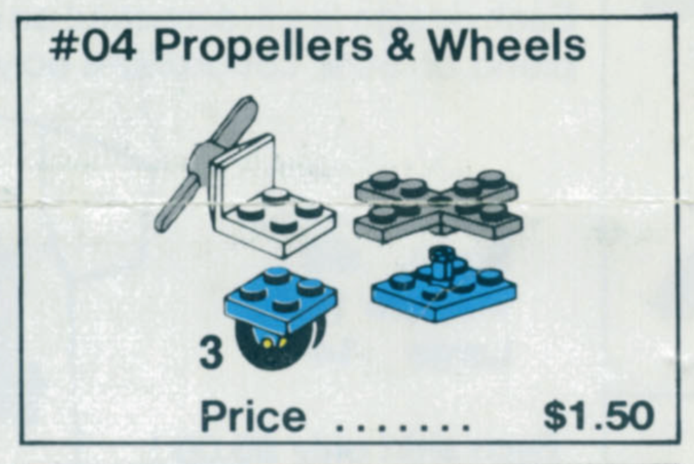 Lego Propellers and Wheels