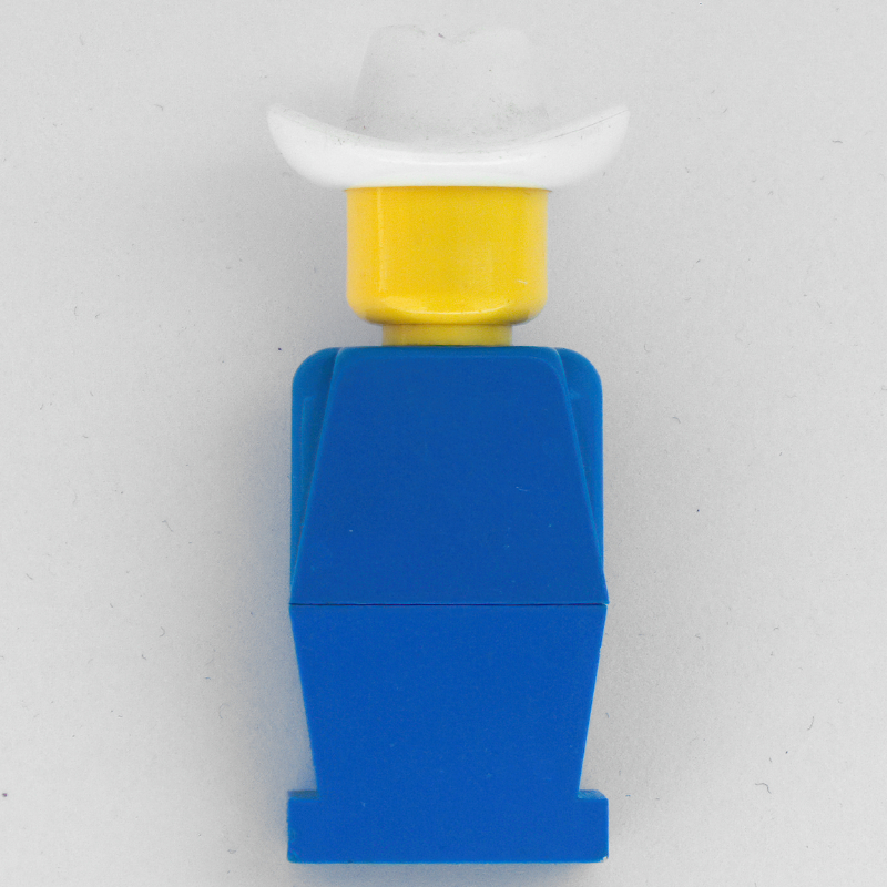 Lego LEGOLAND Blue Torso, Blue Legs, White Cowboy Hat