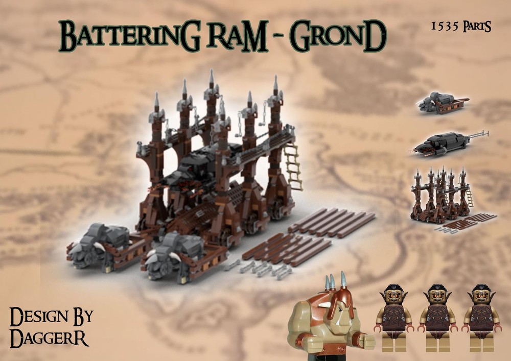 Lego Battering ram - Grond