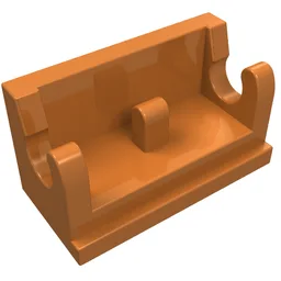 Hinge Brick 1 x 2 Base / Medium Nougat