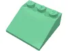 Brick Sloped 33° 3 x 3 / Medium Green