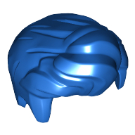 Lego Hair Front Quiffed Right / Blue