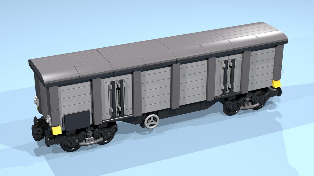 Lego 8-Wheel Box Wagon (SNOT, gray)
