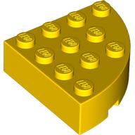 Lego Brick Round Corner 4 x 4 Full Brick / Yellow