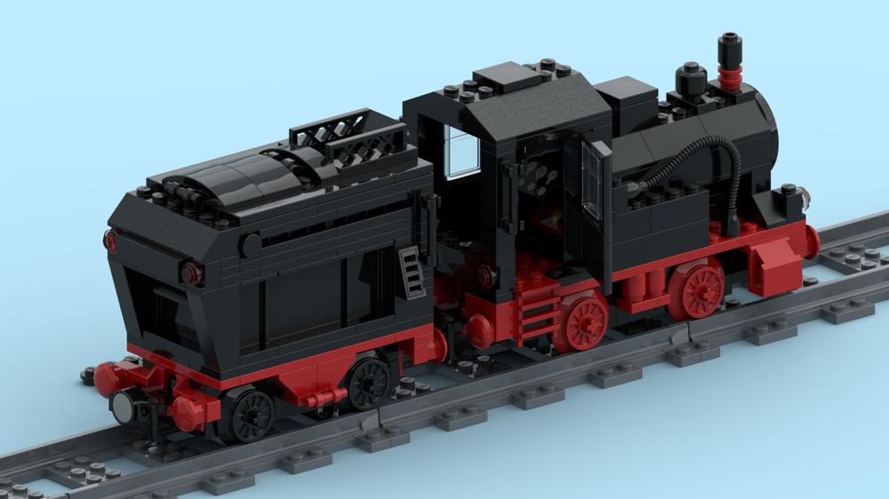 Lego 7722 NG - Powered Up tender & freewheel locomotive mod