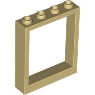 Lego Door Frame 1 x 4 x 4, no Holes / Tan