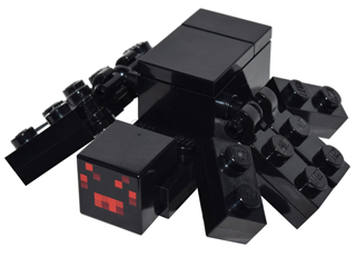 Lego Minecraft Spider - Brick Built