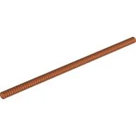 Hose, Ribbed 7mm D. 24L / 19.2cm / Dark Orange