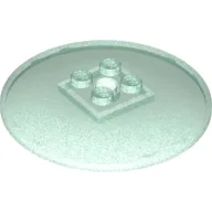 Dish 6 x 6 Inverted (Radar) with Solid Studs / Opal Trans-Light Blue