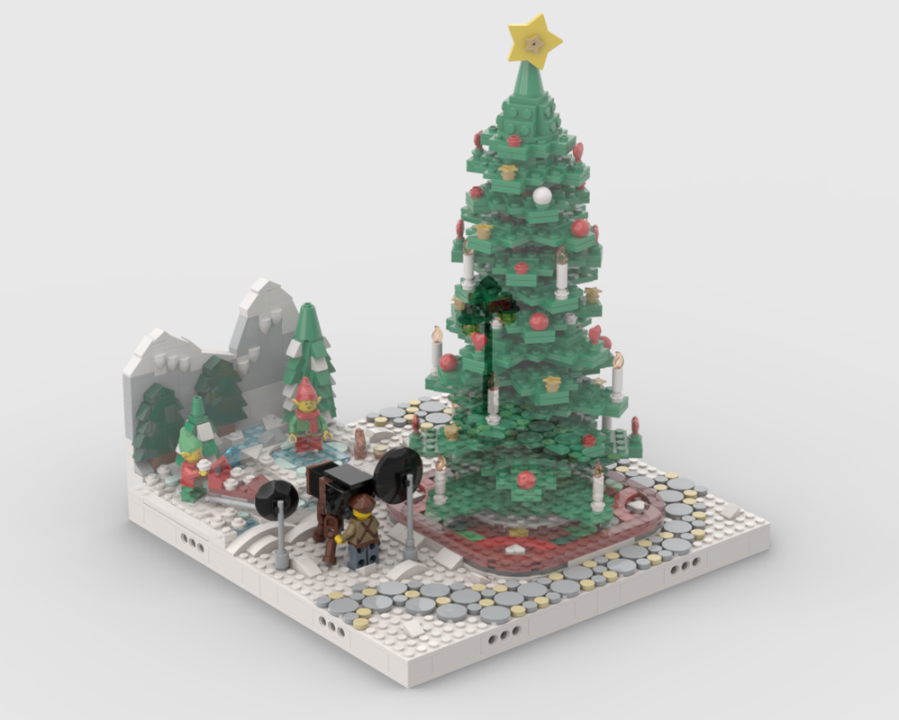 Lego Winter Village - Display for set 40564 + 40573