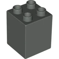Duplo Brick 2 x 2 x 2 / Dark Gray