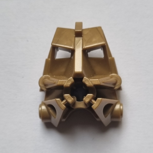 Lego Large Figure Head Connector Block 3 x 4 x 1 2/3 / Flat Dark Gold