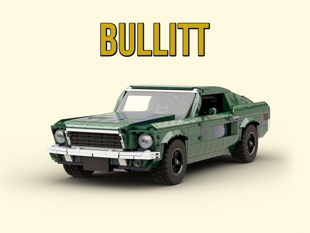 Lego Ford Mustang GT 1968 BULLITT (Lowered)