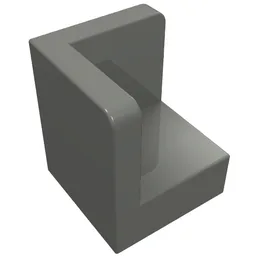 Panel 1 x 1 x 1 Corner / Dark Bluish Gray