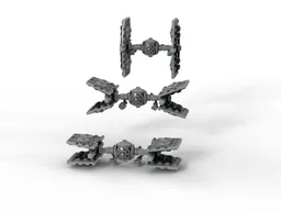 Mini Size Moff Gideon's Outland Imperial twin ion engine starfighter