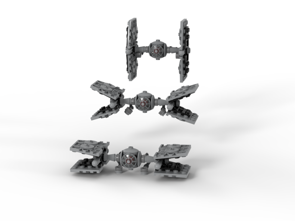 Lego Mini Size Moff Gideon's Outland Imperial twin ion engine starfighter
