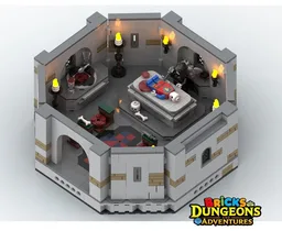 LEGO Castle The Sacrificial Altar Instructions (PDF), Skeleton Sorcerer figurine, Bricks Dungeons and Adventures