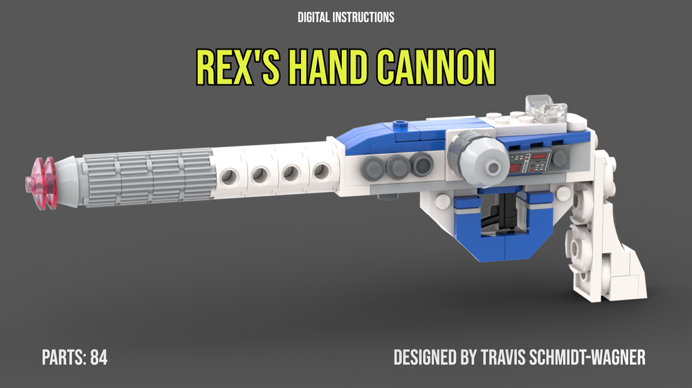Lego 75391 Alt Build- Rex's Hand Cannon