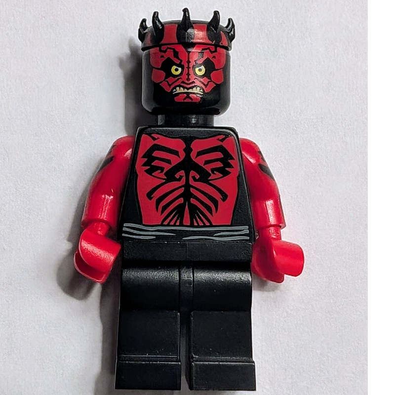 Lego Darth Maul, Horns, Printed Red Arms