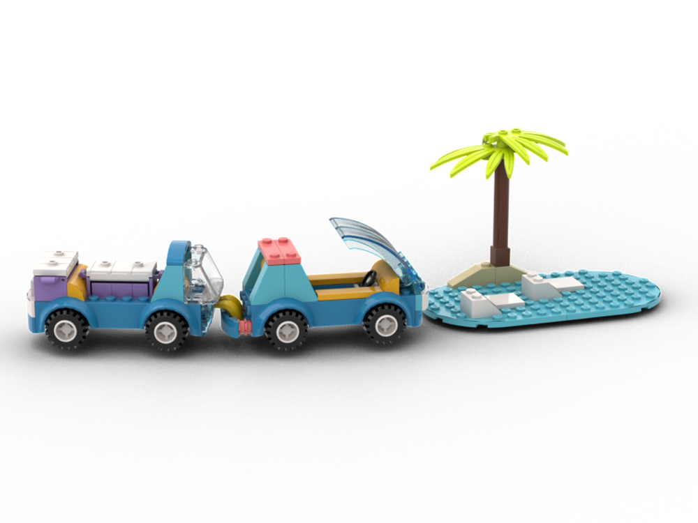 Lego Friends Car & Trailer Beach Trip