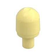Light Cover 1 x 1 Round with Internal Bar / Bionicle Barraki Eye / Bright Light Yellow