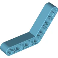 Technic Beam 1 x 7 Bent (4 - 4) Thick / Medium Azure