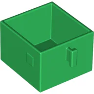 Duplo Drawer 2 x 2 with Pull Handle / Green