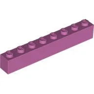 Brick 1 x 8 / Medium Dark Pink