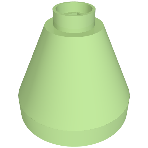 Lego Duplo Cone 2 x 2 x 1 2/3 / Medium Green