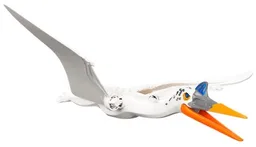 Dinosaur Quetzalcoatlus with Blue Eyes and Orange Jaw