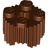 Brick Round 2 x 2 [Grill] / Reddish Brown
