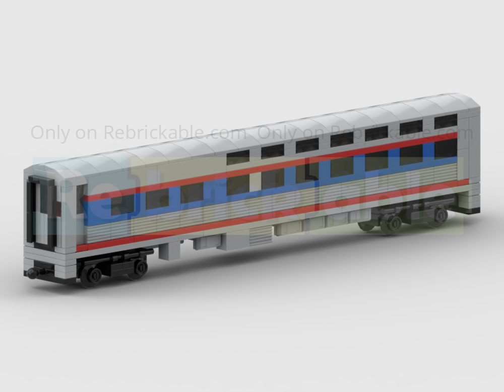 Lego 4-Wide Am Trak Viewliner II Sleeper Carriage