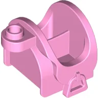 Animal / Creature Accessory, Horse Saddle with Stirrups and Top Stud / Bright Pink
