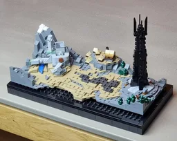LOTR - The Two Towers - Helm's Deep & Orthanc micro scale diorama