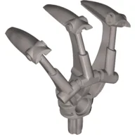 Large Figure Weapon, Claw, Triple, with Axle / Pearl Light Gray
