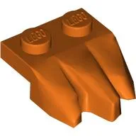 Plate Special 2 x 3 with Rocks / Reddish Orange