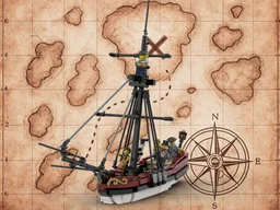 ⚓ THE HAWK - Privateer Cutter | Full Rigging & Crew | Rare Figure Head