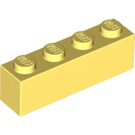 Brick 1 x 4 / Bright Light Yellow