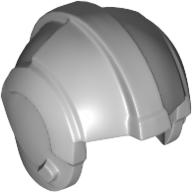 Lego Helmet Rebel Pilot, Center Ridge [Plain] / Light Bluish Gray